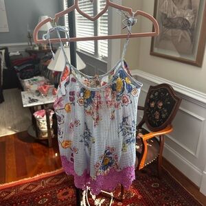 Fábula (FARM Rio for kids) Floral Camisole Tank Top for Girls - Size: 8 years